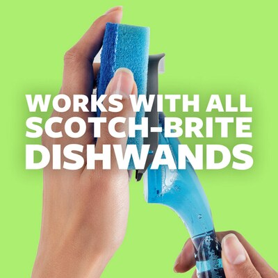 Scotch-Brite Non-Scratch Dishwand Refill, Blue, 2/Pack (483-12)