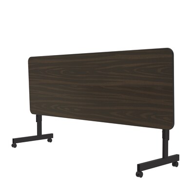 Correll Econoline Flip Top Nesting Table, 24"x60", Walnut (FTM2460TF-01)