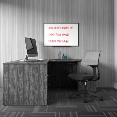 TRU RED™ Melamine Dry Erase Board, Black Frame, 3 x 2 (TR59366)
