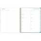 2024-2025 Blue Sky Splatter Dot Jade 8.5" x 11" Academic Weekly & Monthly Planner, Plastic Cover, Mint/Gold (149043-A25)