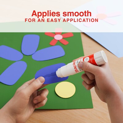 Staples Washable Glue Sticks, 0.28 oz., Clear, 60/Pack (ST63018-CC)