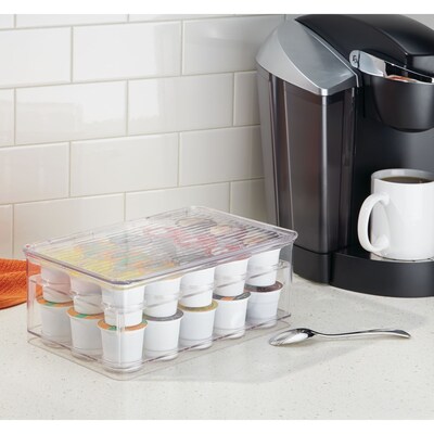 iDESIGN 29-Compartment Plastic Coffee Organizer, Clear (63630)