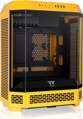 Thermaltake The Tower 600 Bumblebee ATX Mid-Tower Chassis Computer Case, Yellow (CA-1Z1-00M4WN-00)