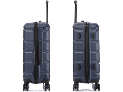 DUKAP SENSE Polycarbonate/ABS Medium Suitcase, Blue (DKSEN00M-BLU)