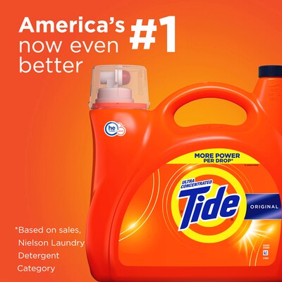 Tide HE Turbo Clean HE Liquid Laundry Detergent, 107 Loads, 154 oz. (60554)