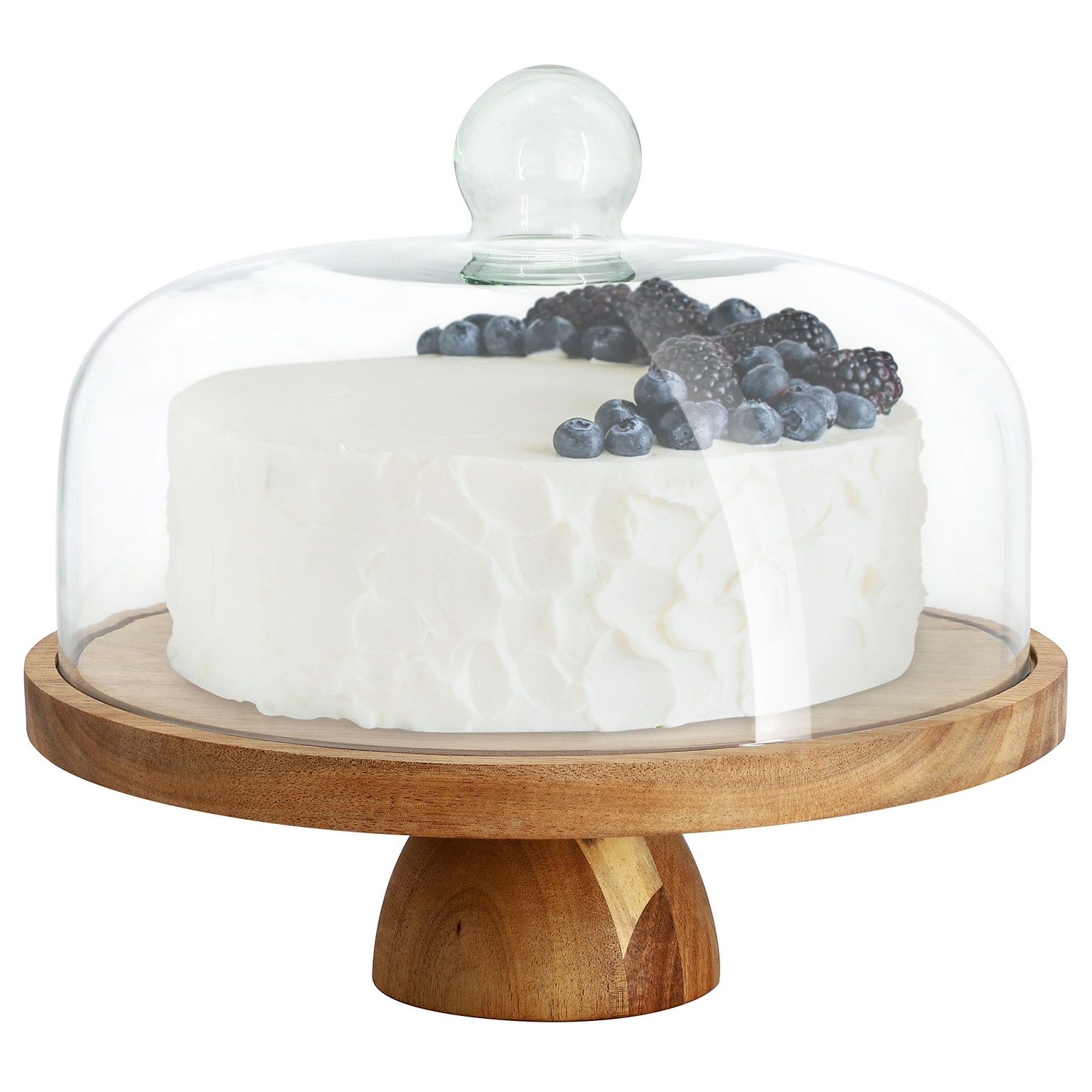MegaChef Acacia Wood Cake Stand, Wood (935122132M)