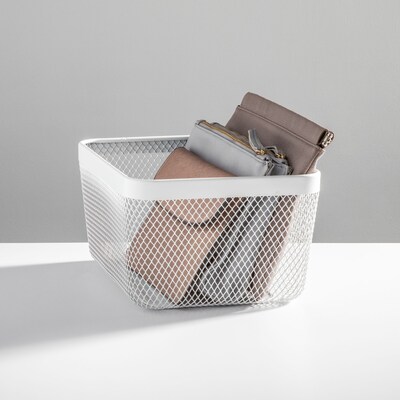 iDesign Steel Organizer, Matte White (25958)