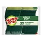Scotch-Brite Heavy Duty Scrub Sponges, Green/Yellow, 6/Pack (426)