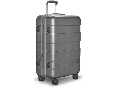 Solo New York Re:serve Recycled Plastic Check-In Spinner Luggage, Gray (UBN922-10)