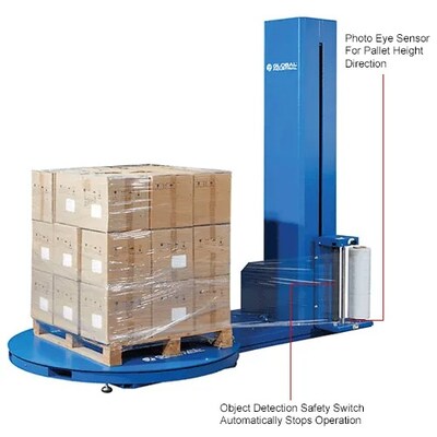Global Industrial Semi-Automatic Stretch Wrap Machine w/ NTEP Scale (238507)
