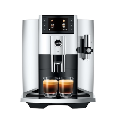 JURA E8 2-Cups Coffee & Espresso Machine Combination, Chrome (15646)
