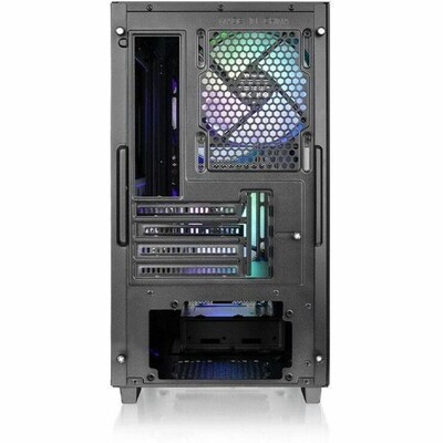Thermaltake Versa H16 Micro-ATX Mini Tower Computer Case, Black (CA-1Y8-00S1WN-02)
