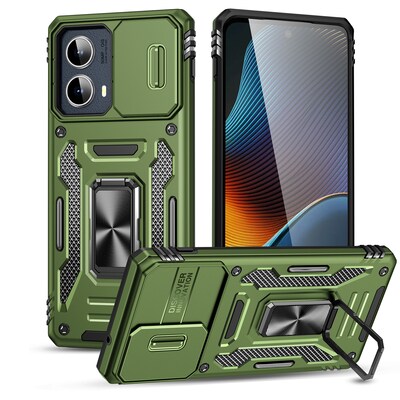 SaharaCase Raider Phone Case for Motorola Edge, Shock Absorbing, Cactus Green (CP00620)