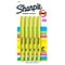 Sharpie Pocket Stick Highlighter, Chisel Tip, Fluorescent Yellow, 5/Pack (1908050)