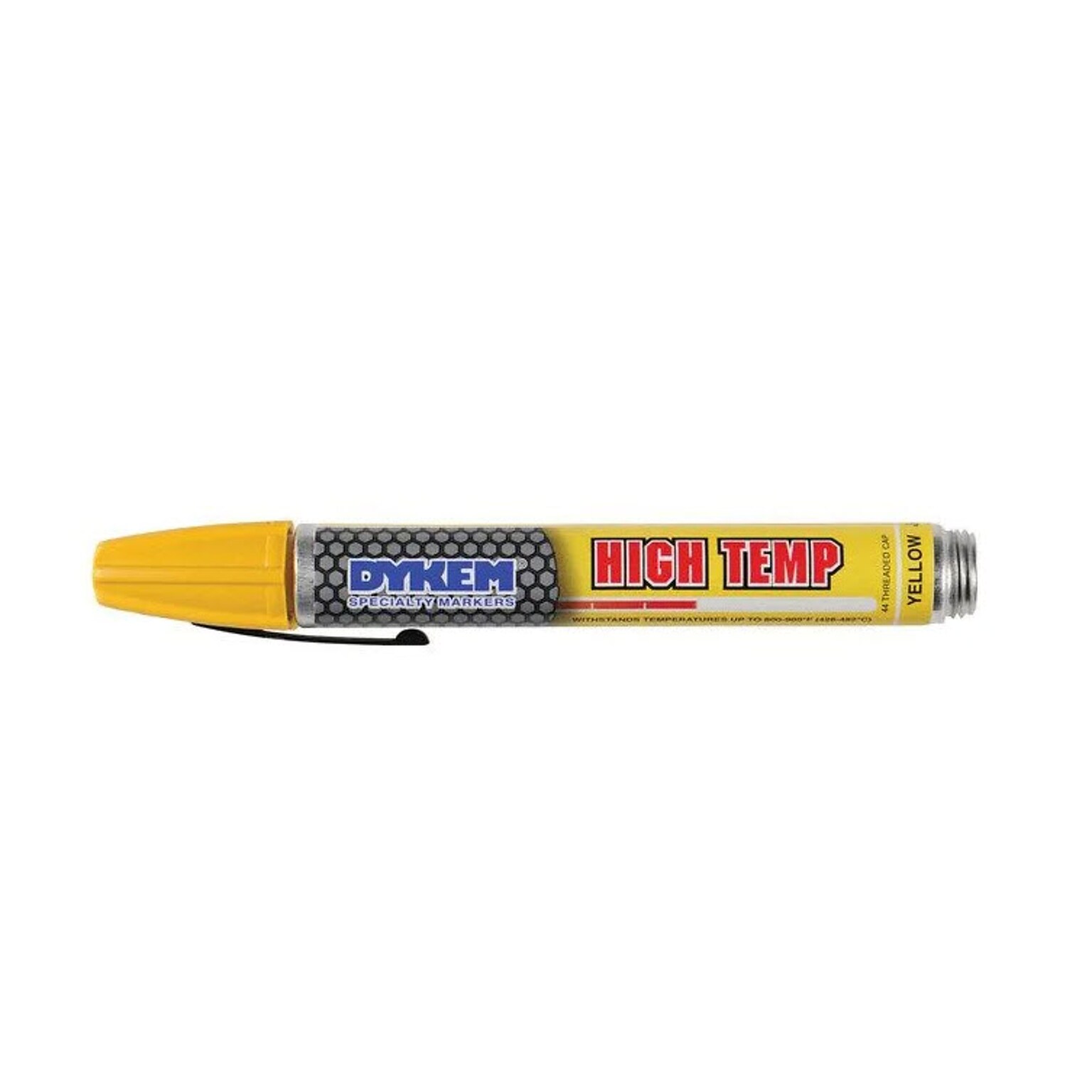 DYKEM High Temp 44 Valve Action Paint Marker, Medium Tip, Yellow (44424)