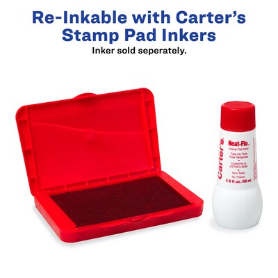 Carter's Felt Stamp Pads, Red Ink (21070)