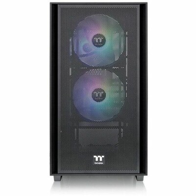 Thermaltake Versa H16 Micro-ATX Mini Tower Computer Case, Black (CA-1Y8-00S1WN-02)