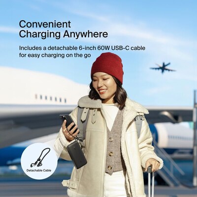 Belkin BoostCharge Power Bank, 20K, Black (BPB028FQBK)