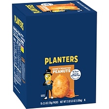 Planters Honey Roasted Peanuts, 2.5 oz., 15 Bags/Pack (GEN01652)