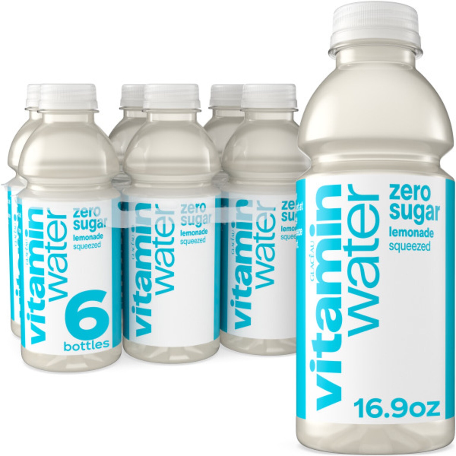 Vitaminwater Zero Sugar Squeezed Lemonade Enhanced Water, 16.9 oz., 24/Carton (00786162003508)