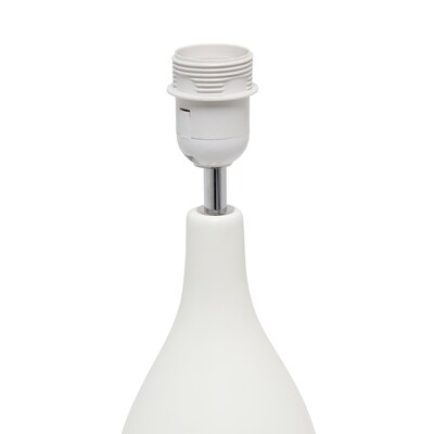 Simple Designs Strikers Basic Table Lamp, Light Wood (LT1118-LWD)