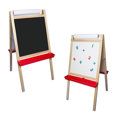 Crestline Deluxe Magnetic Dry-Erase Whiteboard Easel, 48 x 24 (17443)