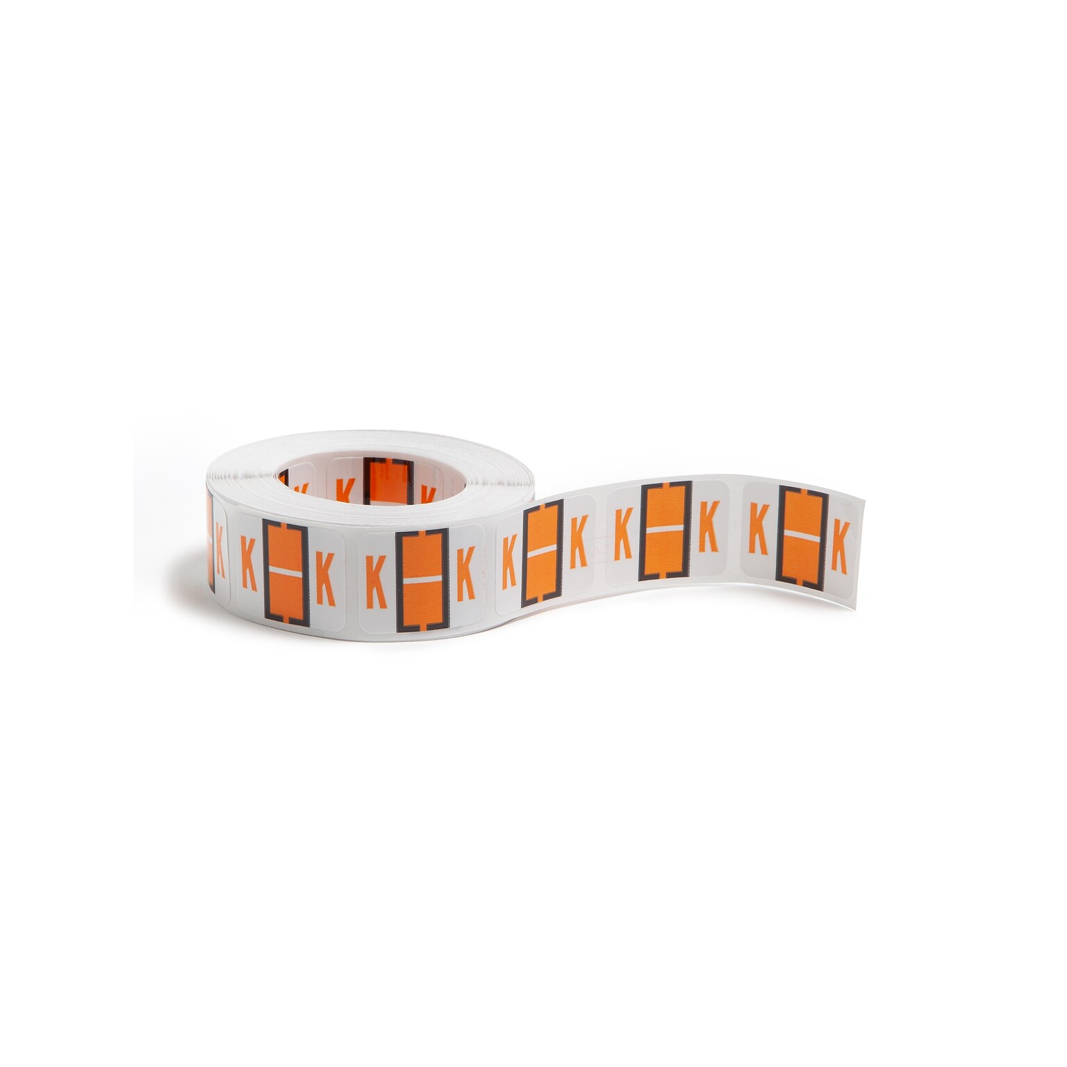 Smead BCCR Labels File Folder Label, K, Light Orange, 500 Labels/Pack (67081)