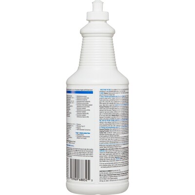 Clorox Healthcare Bleach Germicidal Cleaner, Pull-Top 32 Ounces, 6 Bottles/Case (68832)