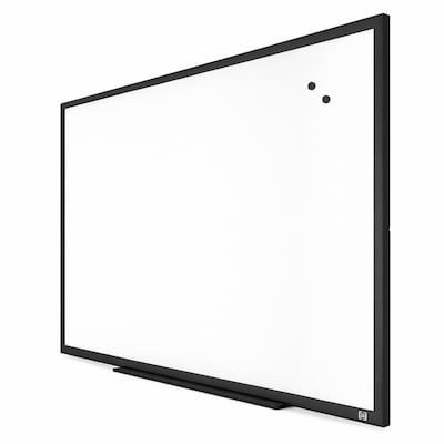 TRU RED™ Magnetic Porcelain Dry Erase Board, Black Frame, 4 x 3 (TR61189)