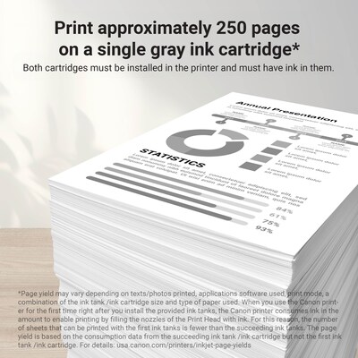 Canon 271 Gray Standard Yield Ink Cartridge (0394C001)