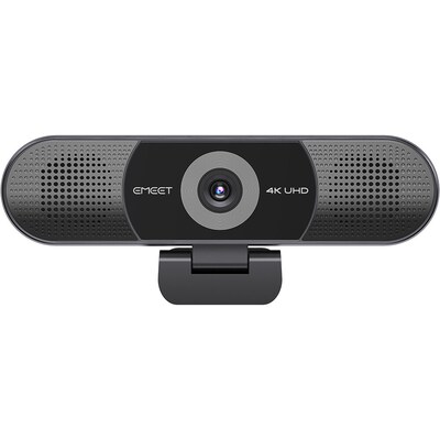 EMEET SmartCam C980 Pro HD 4K 3840 x 2160 System, Clip Stand/Tripod Mount, Black (EMC8BU-LD)