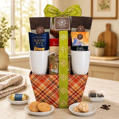 Alder Creek Gift Baskets Coffee Bean & Tea Leaf Signature Blend Gift Basket (FG03936)
