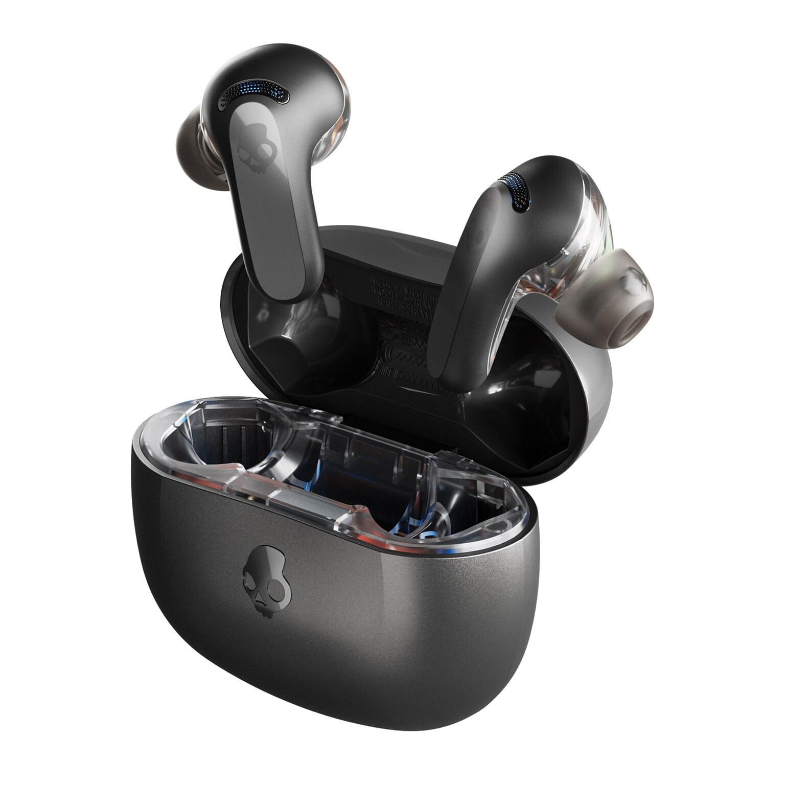 Skullcandy Rail True Wireless Active Noise Canceling Earbuds, Bluetooth, True Black (S2IPW-P740)