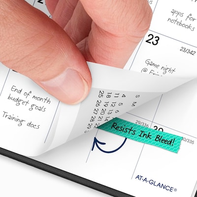 2027 AT-A-GLANCE DayMinder 3.5" x 6" Monthly Planner, Plastic Cover, Black (SK53-00-27)