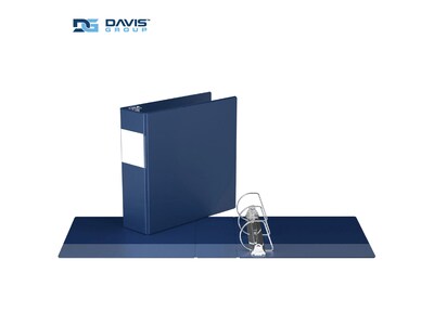 Davis Group Premium Economy 3" 3-Ring Non-View Binders, D-Ring, Royal Blue, 6/Pack (2305-92-06)