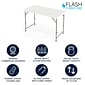 Flash Furniture Elon Folding Table, 47.75" x 23.75", Granite White (DADYCZ122Z2)