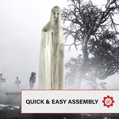 Haunted Hill Farm Life-Size Animatronic Ghost Bride (HHLADY-2FLSA)