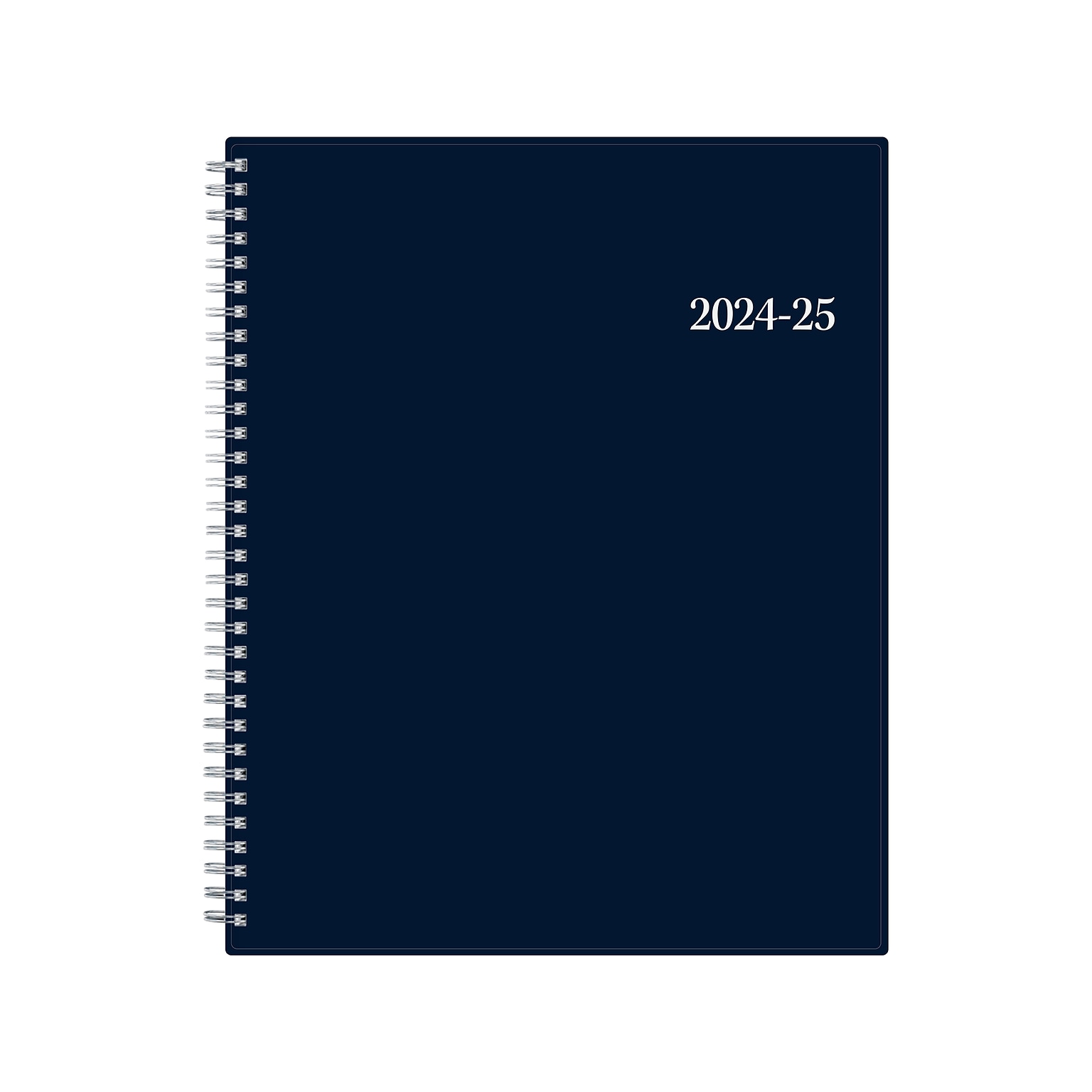 2024-2025 Blue Sky Collegiate Navy 8.5 x 11 Academic Weekly & Monthly Planner, Plastic Cover, Navy (148672-A25)