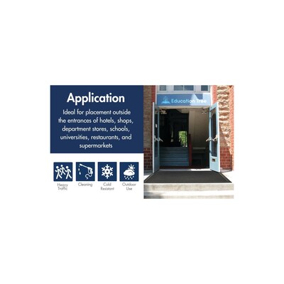 NoTrax Soil Guard Commercial Scraper Entrance Mat, 60 x 36, Black (340S0035BL)