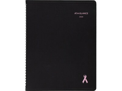 2024 AT-A-GLANCE QuickNotes City of Hope 8.25 x 11 Monthly Appointment Book, Black (76-PN06-05-24)