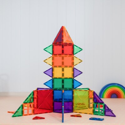 Connetix Magnetic Tiles Rainbow Creative Pack, 102 Pieces (CNTR00102CR)