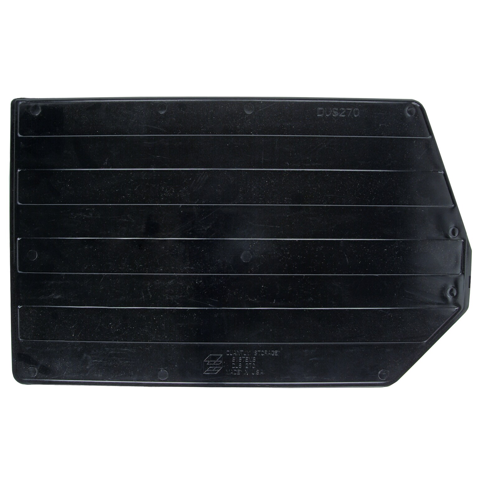 Quantum Storage Systems Dividers for Stack and Hang Totes, 18 x 16 1/2 x 11, Black, 6/Carton (DUS270)