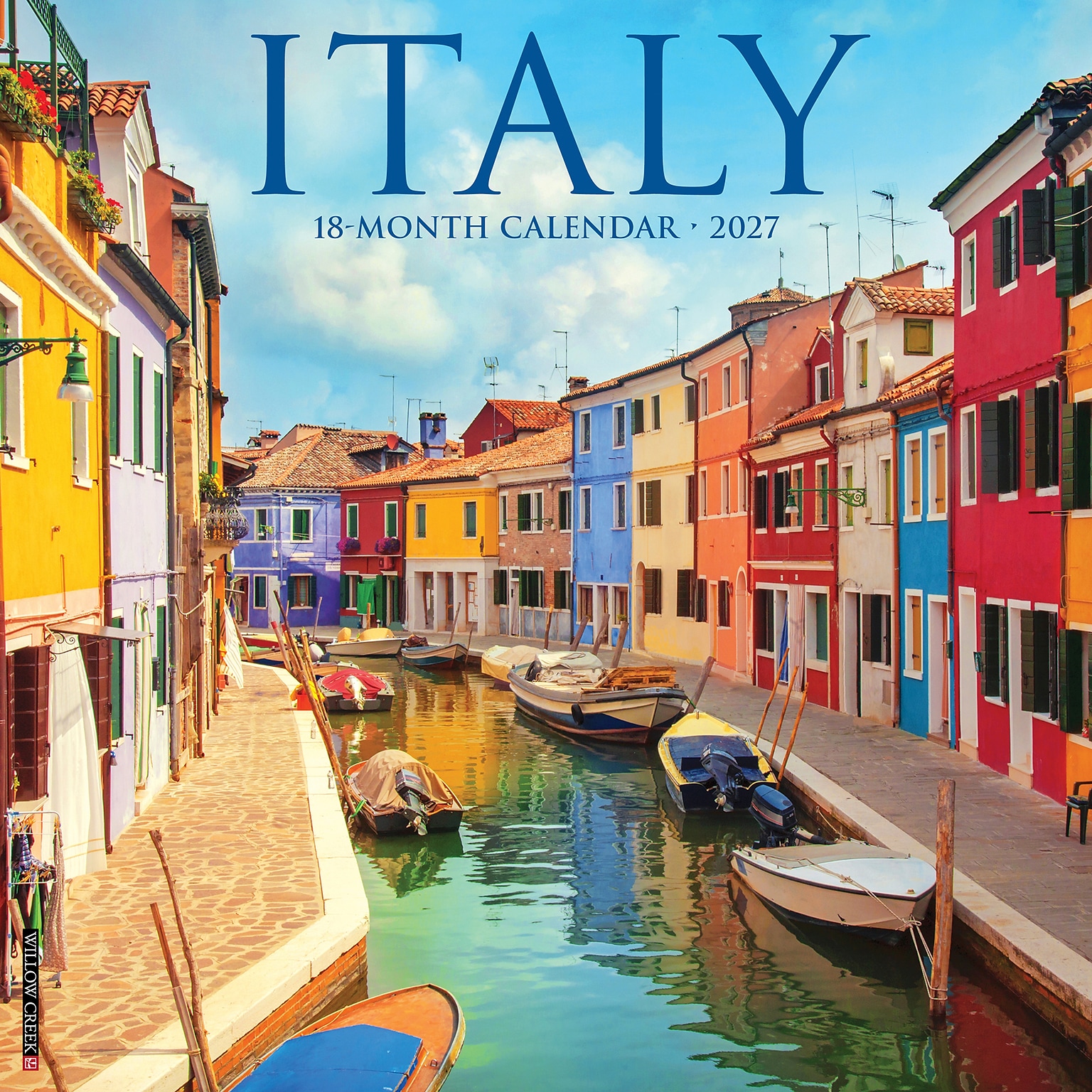 2027 Willow Creek Italy 12 x 12 Monthly Wall Calendar, Assorted Colors (60810)