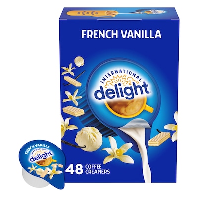 International Delight French Vanilla Liquid Creamer, 0.44 oz., 48/Box (WWI02282)