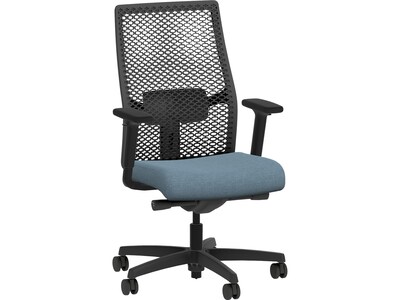 HON Ignition 2.0 ReActiv Fabric Swivel Task Chair, Carolina/Black (HIWMRAKD.Y2.A.H.0S.HAML21.BL.SB.T