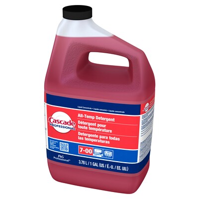 Cascade Professional All-Temp Dishwashing Detergent Liquid, Unscented, 128 oz., 2/Pack (71189)