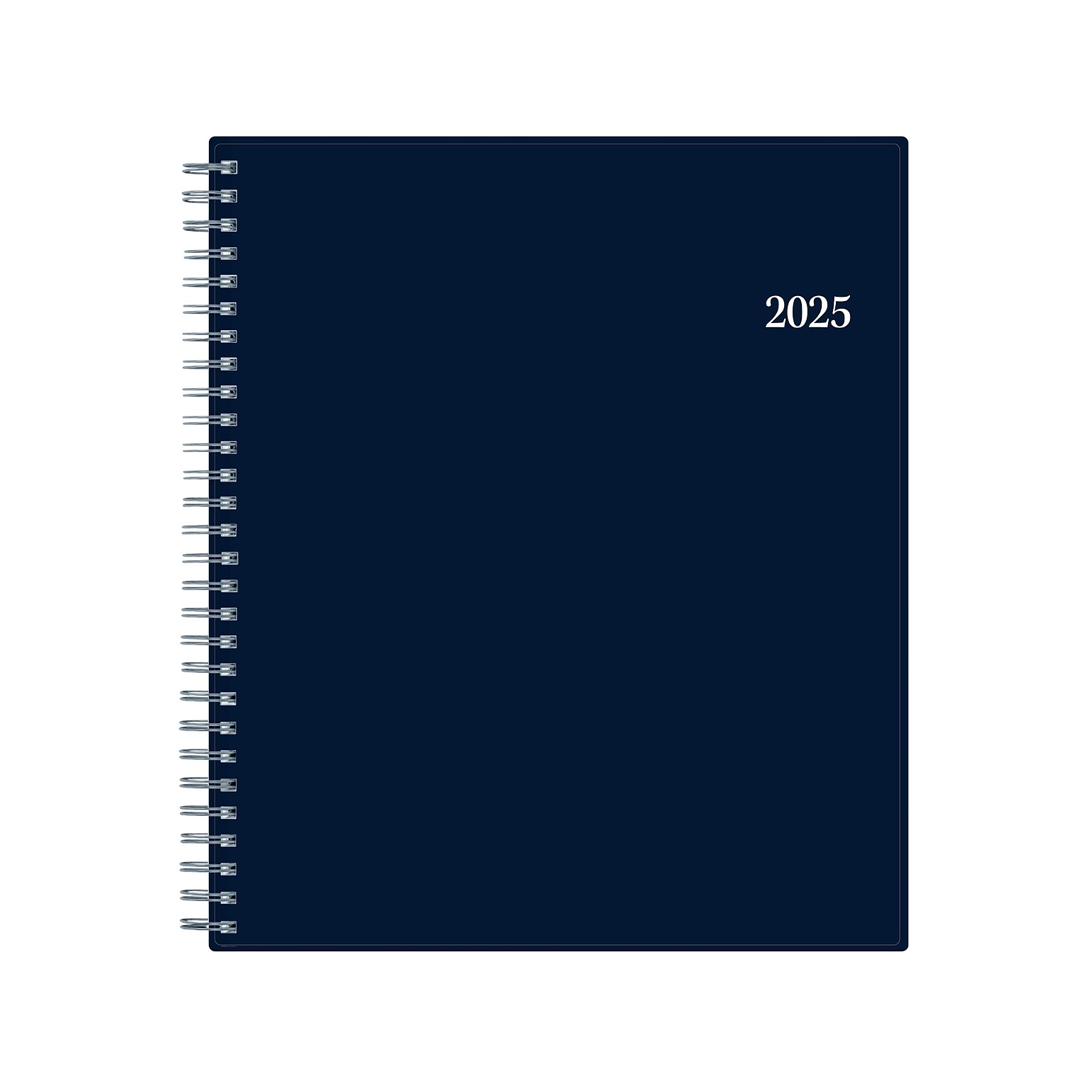 2025 Blue Sky 8 x 10 Monthly Planner, Plastic Cover, Navy Blue (148660-25)