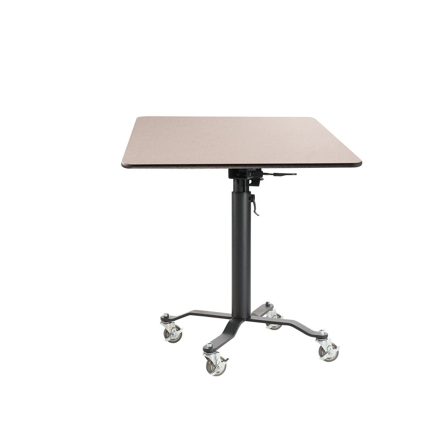 NPS PCT Series Premium Plus Café Table, 36 x 36, Adjustable Height, Black/Grey Nebula (PCT336PBTMGY)