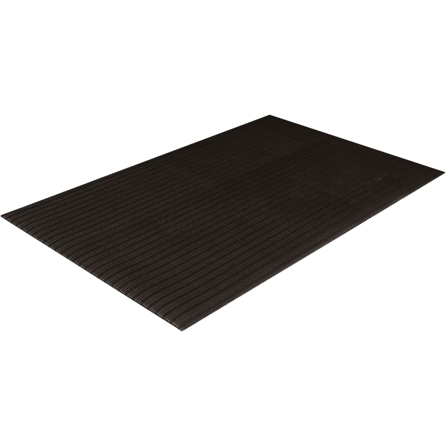 Crown Mats Tuff-Spun Foot-Lover Anti-Fatigue Mat, 36 x 144, Black (FL 3612BK)