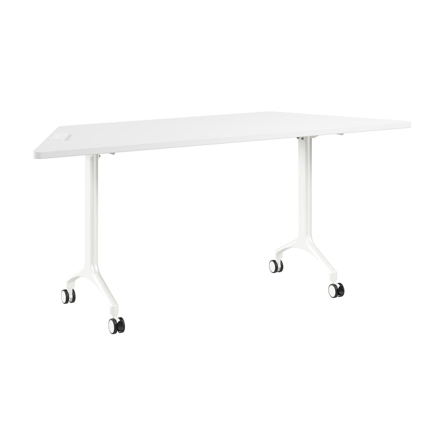 Bush Business Furniture Synergy 72W Trapezoid Shaped Conference Table, White (SGD172WH)